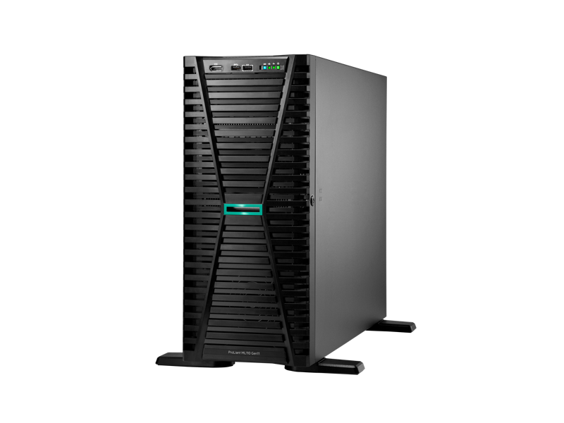 HPE ProLiant ML110 Gen10 Tower Server - Intel Xeon Gold 5416S, 32GB DDR5, 8 Small Form Factor (SFF) Drive Bays (Model: P55641-421)
