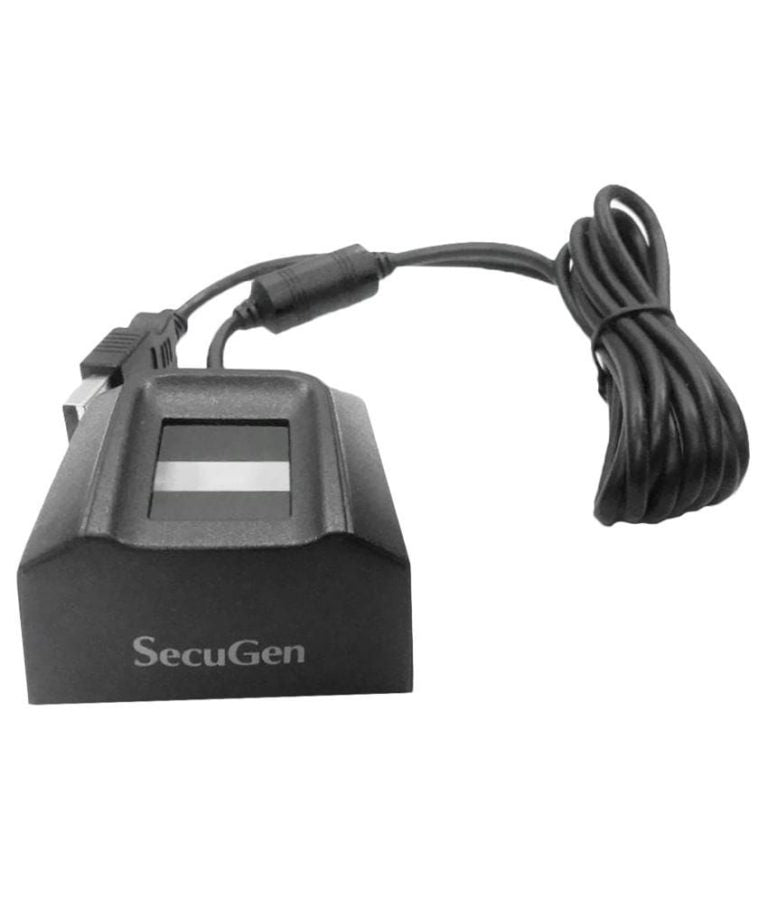 SecuGen Hamster Pro 20 – Compact FBI-Certified Fingerprint Reader with 500 DPI Optical Sensor, USB 2.0 for Mobile, PC, and Network Security