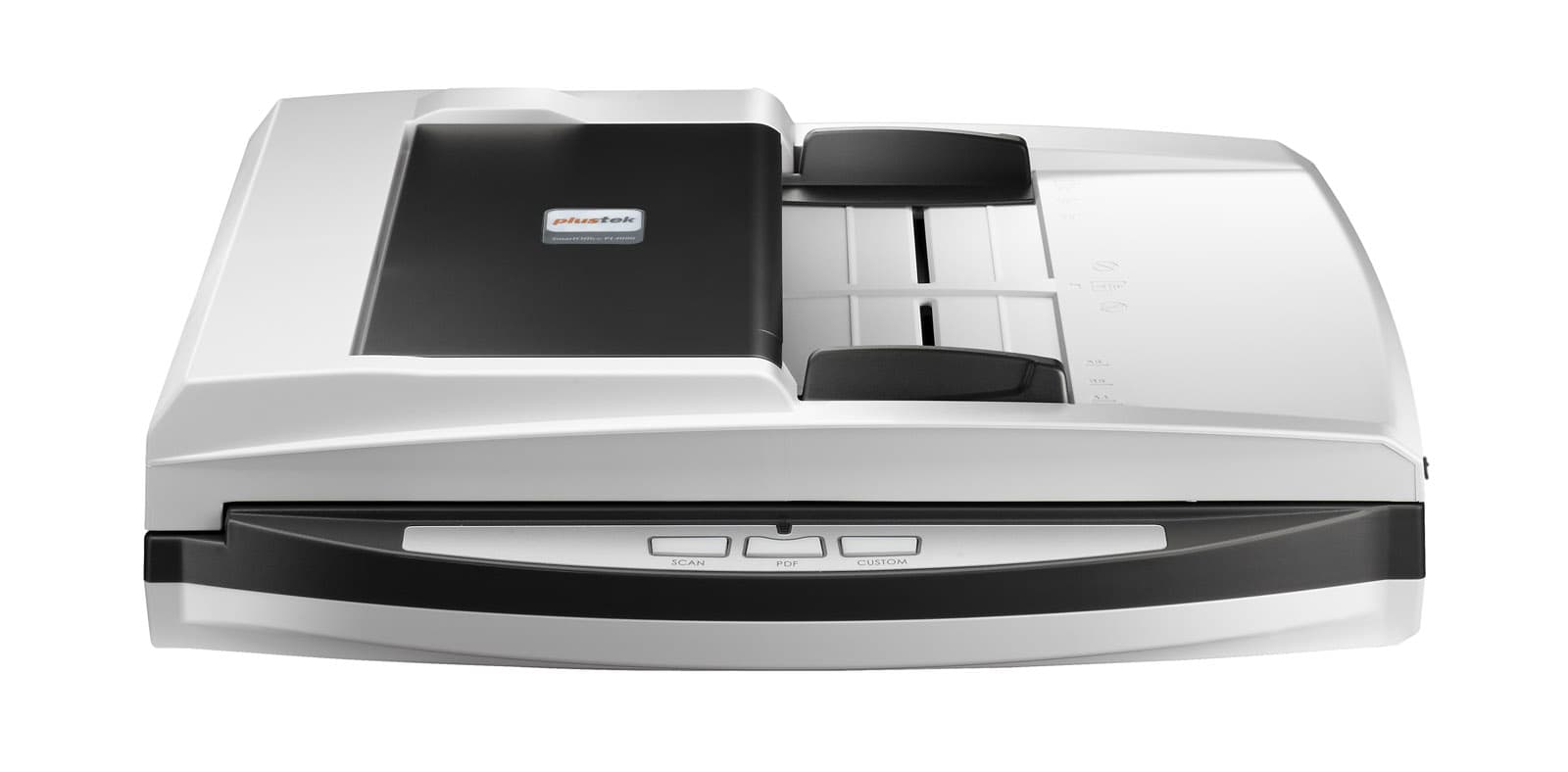 Plustek SmartOffice PL4080 Duplex Document Scanner – 40ppm/80ipm, 50-Sheet ADF, 3000 Page Daily Duty Cycle, Searchable PDF, OCR, USB 2.0 for Office Use